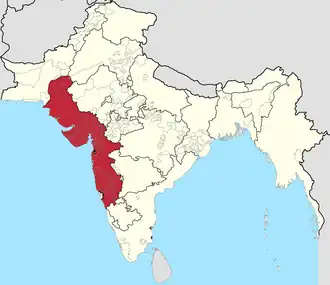 Бомбейское президентство в 1912 году