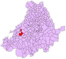 Расположение муниципалитета на карте провинции