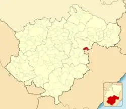 Расположение муниципалитета на карте провинции