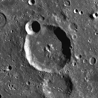 Снимок зонда Lunar Reconnaissance Orbiter.