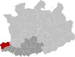 Расположение муниципалитета на карте провинции