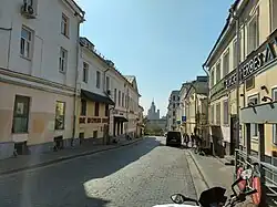 Большой Спасоглинищевский переулок. Вид от Маросейки.