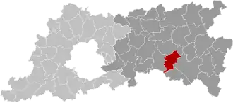 Расположение муниципалитета на карте провинции