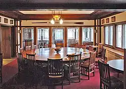 Особняк Г. К. Брэдли. Висконсин. Столовая. 1910