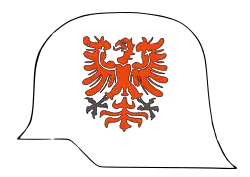 Опознавательный знак моторизованной дивизии «Бранденбург», 1944 — 1945 годы.