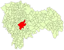 Расположение муниципалитета на карте провинции