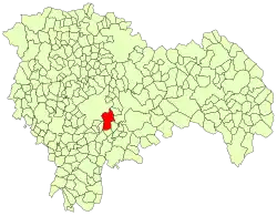 Расположение муниципалитета на карте провинции