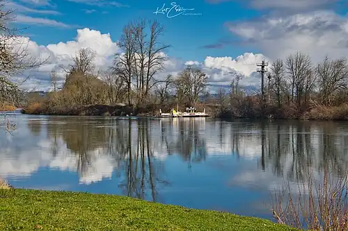 Общий вид на переправу