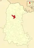 Расположение муниципалитета на карте провинции