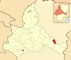 Расположение муниципалитета на карте провинции