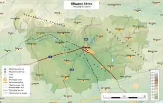 Айтос на карте