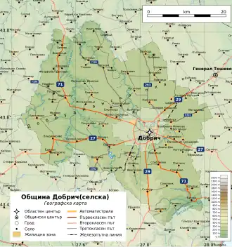Община Добричка на карте