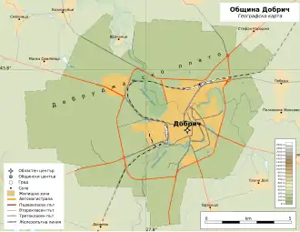 Община Добрич на карте
