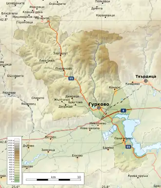 Община Гурково на карте