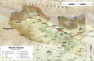 Община Карлово на карте