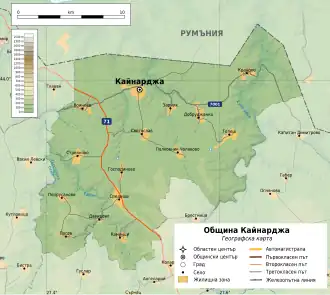 Община Кайнарджа на карте