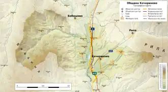 Община Кочериново на карте