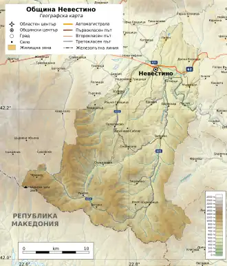 Община Невестино на карте