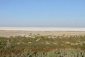 Вид на озеро с восточного берега 18 сентября 2010 года