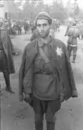 Гимнастёрка на пленном еврее-военнослужащем РККА, 1941 год