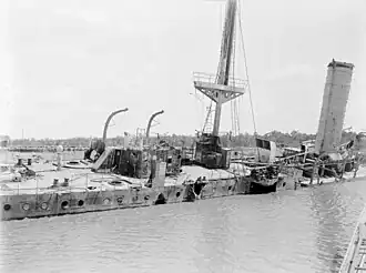 Остов «Кёнигсберга». Июль 1915