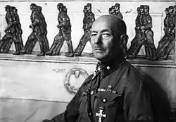 Людвиг Детман в своей мастерской в форме СА, 1935 год