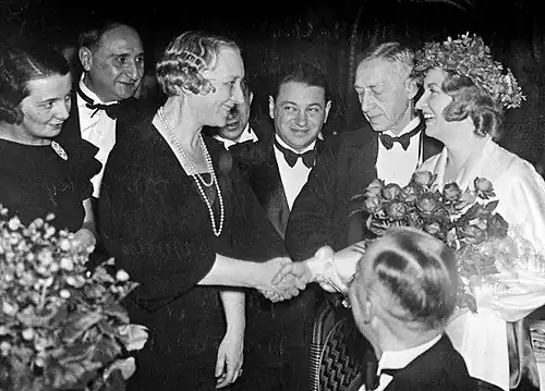 Андрей Седых на церемонии вручения Нобелевской премии Ивану Бунину. Стокгольм, 1933