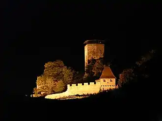 Ночная подсветка замка