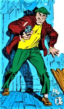 Грабитель в комиксе The Amazing Spider-Man Annual #1 (Октябрь, 1964)Художник — Стив Дитко.