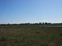 Вид на часть села через пруд