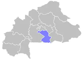 Юго-Центральная область на карте