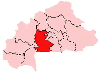 Расположение епархии Кудугу