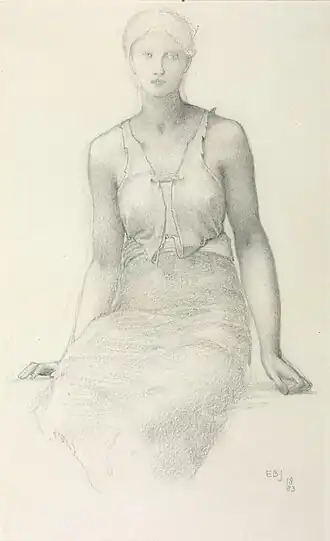 Рисунок углём, 1883 год (галерея Тейт).