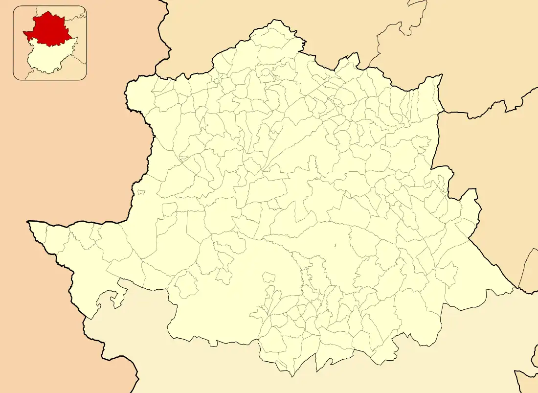 Вальверде-дель-Фресно на карте