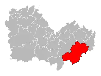 Кантон на карте департамента Кот-д’Армор