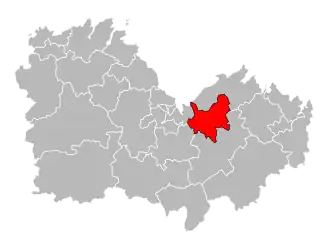 Кантон на карте департамента Кот-д’Армор