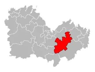 Кантон на карте департамента Кот-д’Армор