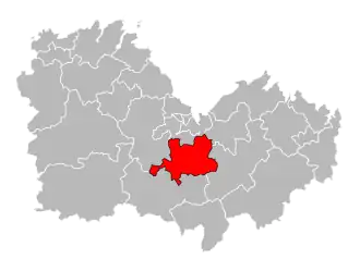 Кантон на карте департамента Кот-д’Армор