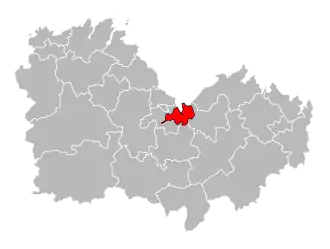 Кантон на карте департамента Кот-д’Армор