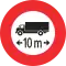 Höchstlänge/Accès interdit aux véhicules dont la longueur est supérieure au nombre indiqué/Transito vietato ai veicoli aventi lunghezza superiore