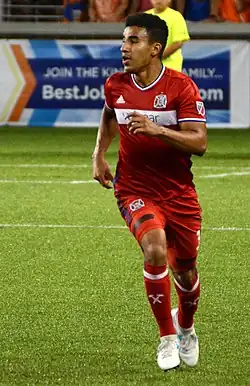 Винсент в составе «Чикаго Файр» (2017 год)