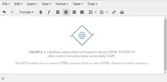 Скриншот программы TinyMCE