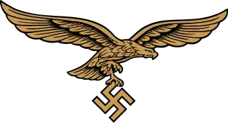 COA Luftwaffe eagle gold (looking sinister)