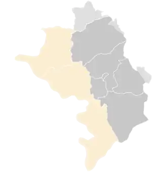 Карта распространения COVID-19 в Республике Арцах (по состоянию на 8 апреля):   1–9 подтверждённых случаев