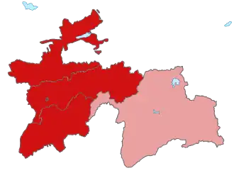 Карта общего количества случаев (по состоянию на 4 мая 2020 г.) 
   > 1000 случаев   > 100 случаев   > 10 случаев   < 10 случаев