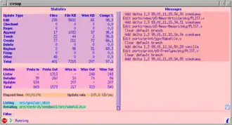 Скриншот программы CVSup