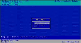 Скриншот программы Novell eDirectory