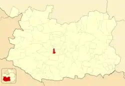 Расположение муниципалитета на карте провинции