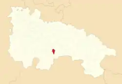 Расположение муниципалитета на карте провинции
