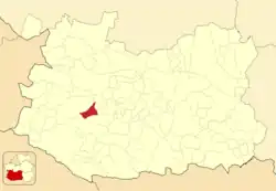 Расположение муниципалитета на карте провинции